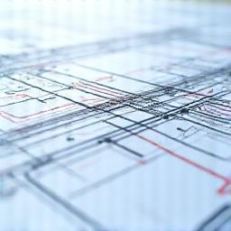 Image representing a blueprint or design.